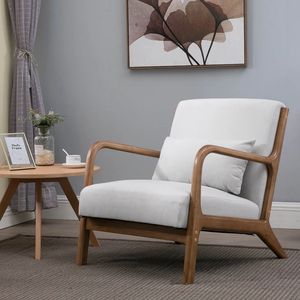OEM Home Furniture Factory Logo Silla de madera Estilo de ocio para uso en la sala de estar Embalaje de tela Hecho en Vietnam - Product Image 2