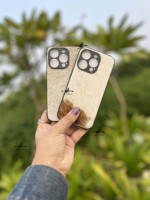 Nouveauté : Étui de téléphone en cuir de vache véritable, élégant, pour iPhone 15 Pro, style vintage, cuir pleine fleur, protection de luxe