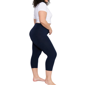 Conjunto de Yoga Capri de Talla Grande con Tela Elástica de Cintura Alta, Ajuste Cómodo, Ropa Deportiva de Soporte para Entrenamiento en el Gimnasio para Mujer - Product Image 3