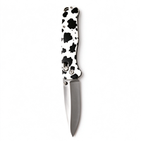 Couteau pliant EDC multifonctionnel G10 avec lame en acier 3Cr13 pour le camping, la randonnée et les activités de plein air