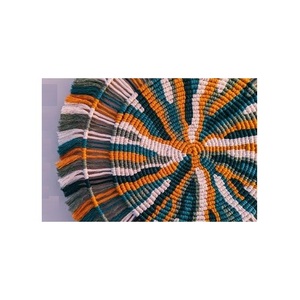 Standard Quality Handmade Cotton Macrame Potholder Fringe Macrame Candle Coaster Woven <b>Placemat</b> for Kitchenware - Product Image 3