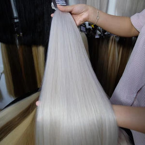 ผมต่อแบบตรงธรรมชาติ100กรัมจำนวนมากจัดส่งเร็วเครื่องเรมี่บริสุทธิ์จากเวียดนามมัดสองชั้นทุกสี70ซม. - Product Image 1
