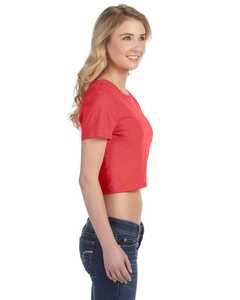 Top corto ajustado de 220g para mujer, camiseta de manga corta para mujer con hombro regular, Top corto de verano de estilo informal para niñas - Product Image 2