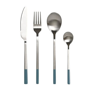 Nouveau design Couverts de restaurant de mariage royal en métal de couleur personnalisée Couverts en acier inoxydable poli en or rose - Product Image 5