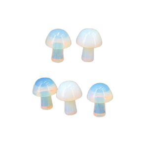 Haute Qualité Cristal Champignon Opalite Gua Sha Corps Naturel Grattage Outil De Massage Visage Gemme Champignon En Gros - Product Image 4