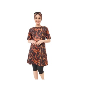 Comfortable Eco-Friendly Quick Dry Long Sleeve Modest Swimwear for Muslim Women <b>Full</b> Coverage Sporty Islamic Style <b>Hijab</b> Burka - Product Image 3