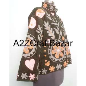 Veste vintage pour femmes, brodée, style cotrise, veste d'hiver/d'automne, vêtements traditionnels pour femmes - Product Image 4