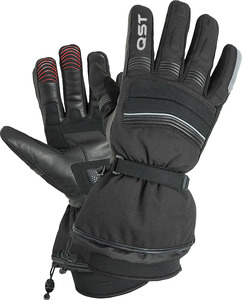 ถุงมือสำหรับแข่งรถในฤดูหนาววัสดุ PU ยาวกันน้ำสำหรับกีฬากลางแจ้งหน้าจอสัมผัสใช้งานได้สำหรับมอเตอร์ไซด์การขี่และทัวร์ - Product Image 1