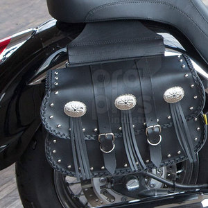 Sac de selle de moto en cuir classique PROPLUS INDUSTRY, fait à la main, durable, avec sangle réglable, taille et couleur personnalisables - Product Image 4