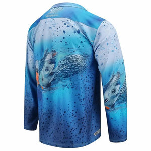 Chemise de pêche à manches longues pour hommes en gros de haute qualité Jersey de pêche à séchage rapide - Product Image 4