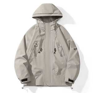 Veste d'hiver avec patchs personnalisés de haute qualité pour hommes coupe-vent à col montant pour la randonnée - Product Image 1