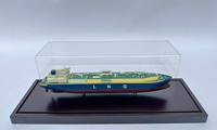 Maquette de navire citerne LNG bleue 60 cm, vitrine en résine, modèle de bateau Endurance Love, décoration nautique, cadeau pour la maison, boîte peinte à la main, Vietnam GIA NHIEN