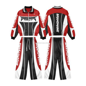 Survêtement de jogging imprimé 100 % coton avec logo personnalisé, grande taille, vente en gros, veste zippée pour homme, coupe-vent en nylon - Product Image 1