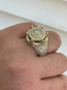 Anillos de Diamantes con Certificación IGI, Diseño Personalizado, Unisex, Joyería Fina de Plata de Ley 925, Estilo Hip Hop, Corte Radiante Cultivado en Laboratorio - Product Image 4