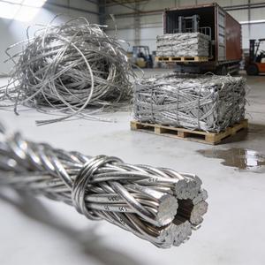 Chatarra de Alambre de Aluminio 6063 Brillante de Primera Calidad, en Pacas Comprimidas Limpias, Listas para Exportación Global y Procesamiento - Product Image 1