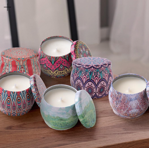 Porte-bougie en métal de luxe, bougeoir en cuivre écologique, conteneur vide pour bougie de luxe, pot à bougie en laiton - Product Image 3