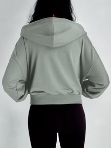 Ropa personalizada a precio de mayorista, conjunto de dos piezas, ropa de mujer, chándales personalizados para mujer, chaqueta con cremallera y joggers deportivos - Product Image 3