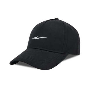 Gorra de Béisbol ERKE 10326211007-003 de Algodón Twill Negra con Visera Curva de Estilo Étnico de Lujo y Patrón de Hojas y Leopardo a la Moda - Product Image 1