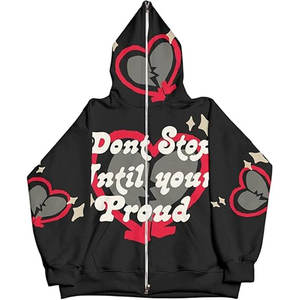 Nouveauté : Sweat à capuche zippé intégral pour homme, en polaire respirant, personnalisable - Product Image 1