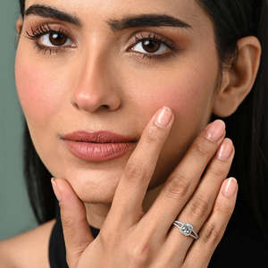 NOVAMART Fine Rhodium-Plated Diamond <b>Ring</b> for <b>Men</b>-925 Sterling <b>Silver</b> Bezal Setting Premium Jewelry Wholesale Export - Product Image 3