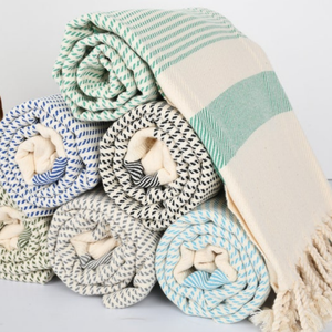 Beach <b>Towel</b> Cotton Custom Print <b>Striped</b> Large Sand Free Personalized Design <b>Bath</b> <b>Towels</b> - Wholesale Supply - Product Image 3