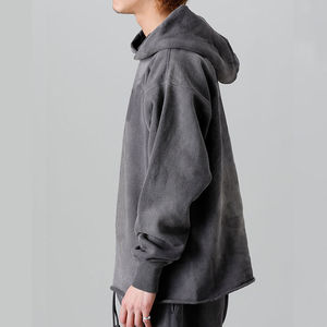 Venta caliente ÁCIDO LAVADO Sólido Diseño vintage Ropa de calle Sudaderas con capucha para hombres Suministro directo de fábrica Fabricante personalizado Sudaderas con capucha para hombres 2025 - Product Image 3