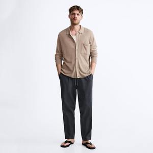 Wholesale Price New Latest Style Cotton <b>Linen</b> <b>Trousers</b> in Best Quality Breathable Light Weight Customized <b>Men's</b> Cotton <b>Trousers</b> - Product Image 6