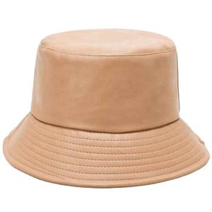 Chapeau bob unisexe en cuir, chapeau bob pour femme, automne-hiver, chapeau bob en cuir et coton mélangé, chapeau bob en cuir réversible pour unisexe - Product Image 1