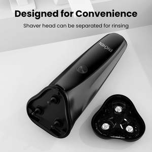 Afeitadora Eléctrica para Hombre, Recargable, Inalámbrica, Rotatoria, con Triple Cuchilla, Recortadora de Barba, Afeitadora Facial, Resistente al Agua IPX7, Lavable - Product Image 2