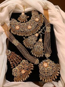 Joyería nupcial paquistaní Shaadi estilo indio Bollywood moda chapada en oro de 24 quilates para mujer boda por AA IMPEX - Product Image 3