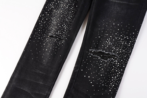 Bajo MOQ Precio al por mayor Mujeres Ripped Distressed Straight-leg Denim Streetwear Patrón sólido Oversize Baggy Cargo Jeans - Product Image 5