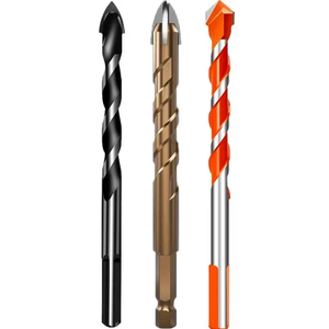 <span class=keywords><strong>Foret</strong></span> à carrelage <span class=keywords><strong>verre</strong></span> ciment béton métal marbre spécial haute dureté <span class=keywords><strong>foret</strong></span> en alliage à quatre tranchants forage à sec 5-12mm - Product Image 3