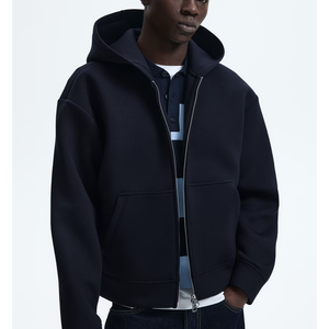 Sudadera con Capucha para Hombre, Corte Holgado, 100% Algodón, Invierno, Tejido Sólido, 400g, Servicio OEM - Product Image 1