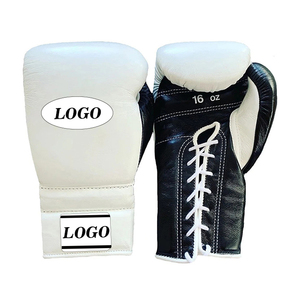 Ensemble de boxe double couleur gagnant fabriqué par le fabricant, gants personnalisés, protège-tête et protège-aine en cuir de vache véritable - Product Image 5