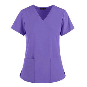 ยูนิฟอร์ซ เอ็นเตอร์ไพรส์ เสื้อสครับสำหรับผู้หญิงคุณภาพพรีเมียมสั่งตัดได้ตามต้องการ สำหรับฤดูร้อน ผลิตจากผ้าแคนวาสผสมสแปนเด็กซ์ ป้องกันการเกิดการเสียดสี - Product Image 4