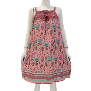 คอลเลกชันชุดนอนผ้าเรยอนสำหรับฤดูร้อนใหม่ชุดนอนเอวยางยืดแขนกุดลายดอกไม้เซ็กซี่ - Product Image 2