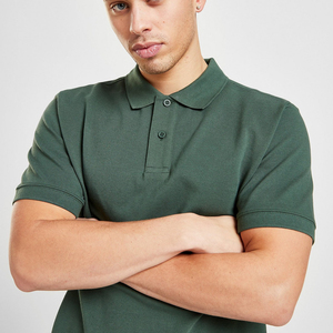 Haute qualité personnalisé hommes pour polos en gros décontracté intelligent brodé T-Shirts pour le sport solide motif tricoté tissu - Product Image 4