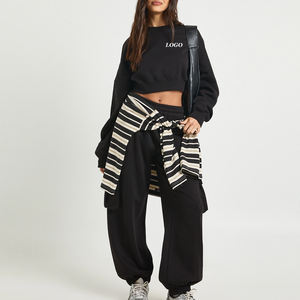 Sweat-shirt et pantalon en polaire au design élégant, prix de gros, pull tendance, vêtements de détente pour femmes, survêtement à manches longues, design pas cher - Product Image 1