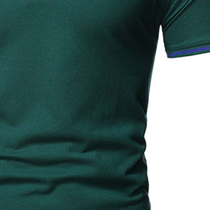 2025 nuevos hombres para Polos de secado rápido y ligero diseño único con patrón sólido 100% tela de punto de algodón en venta - Product Image 5