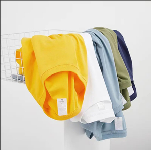 Camisetas informales para hombre con logotipo personalizado 300GSM tela de algodón pesado bordado estampado transpirable bajo MOQ de punto con patrón - Product Image 3