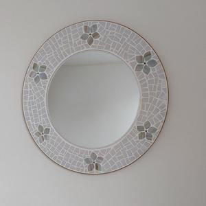 Mother of Pearl <b>Mosaic</b> Inlay <b>Mirror</b> Handmade Eco-Friendly Round Wall Decor Modern Industrial Design Available All Sizes Styles - Product Image 6