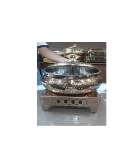 Nuevo Diseño, Calentador de Comida de Acero Inoxidable Plateado de 9L, Diseño Art Deco, Duradero, Juego de Recipientes para Buffet, Diseños Elegantes para Bodas - Product Image 4