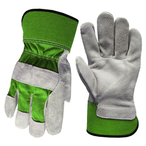 Gants de travail pour monteurs canadiens, robustes, de sécurité industrielle, en cuir de vachette renforcé, confortables, en coton, couleur personnalisée - Product Image 3