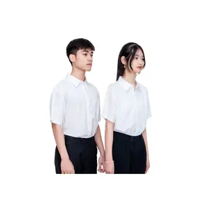 男孩和女孩短袖衬衫尺寸定制校服-来自FMF认证供应商公司-免费样品