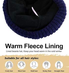 Gorro de invierno de punto acanalado y holgado moderno, gorro de lana suave, diseño ligero y acogedor, perfecto para ropa de calle y atuendos informales - Product Image 4