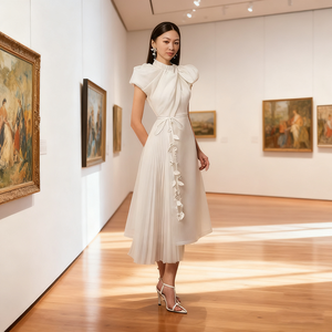 Mới Sang Trọng Đảng Bộ Sưu Tập Tùy Chỉnh Thanh Lịch Dài Buổi Tối Ăn Mặc Với Lưới Và Kỹ Thuật Số In Hoa Trang Trí - Product Image 1