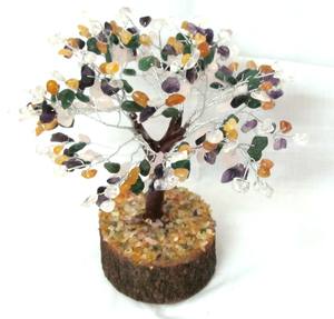 Piedra semipreciosa artesanal Seven Chakra Chips Piedras Árbol - Product Image 5