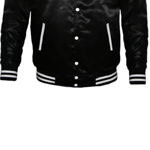 Veste de pilote Streetwear brodée personnalisée Designer 100% Nylon Hiver pour Wind Breaker Satin Men Bomber Jacket - Product Image 5