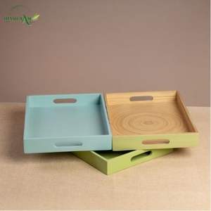 ถาดเสิร์ฟไม้ไผ่ทำมือ 100% ไม้ไผ่ธรรมชาติ น้ำหนักเบา เคลือบเงา เป็นมิตรกับสิ่งแวดล้อม ทนทาน กันน้ำ ปลอดภัยสำหรับอาหาร - Product Image 6