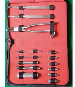 SERGLAB Nouveau Kit d'extraction dentaire équine Burgess pour dents de loup, Grand modèle, 14 pièces, Instruments chirurgicaux manuels en acier inoxydable Classe I - Product Image 1